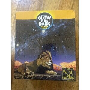 Sealed Ceaco Schimmel 550 Pc Glow In The Dark Puzzle "Where Are My Brothers Lion